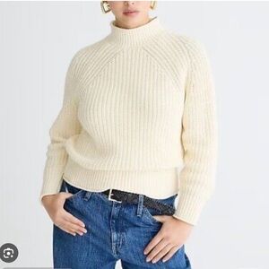 JCrew// Relaxed Roll Neck Sweater
